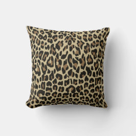 Leopardo marrón chita animal tira almohada