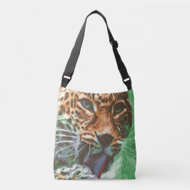 Leopardo Portrait la bolsa Ultra Violet
