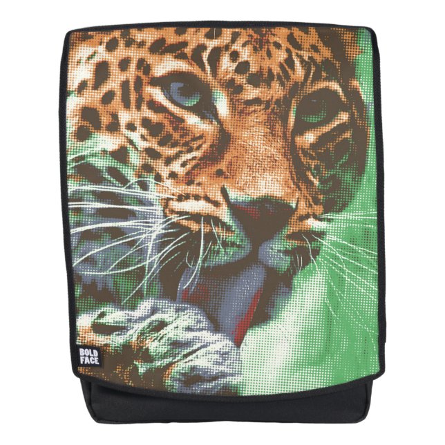 Leopardo Portrait mochila (Anverso)