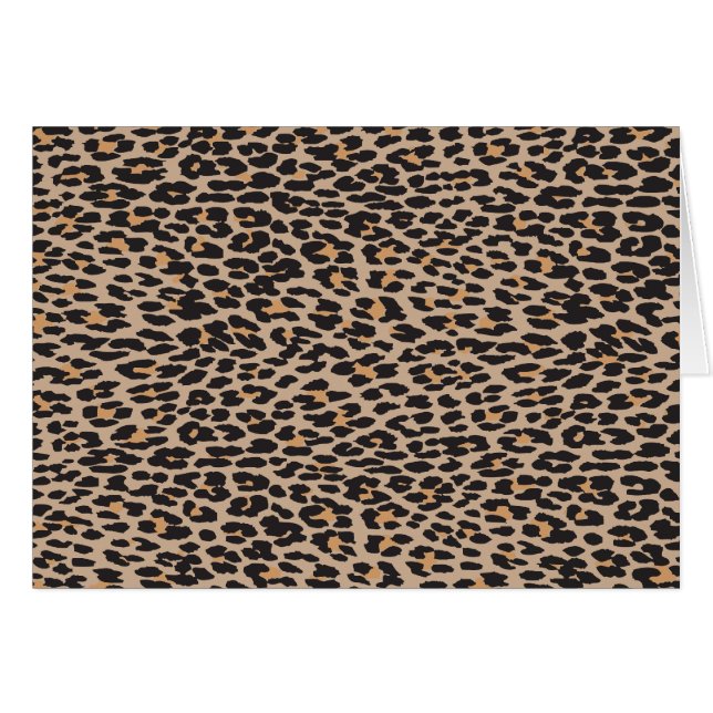 Leopardo Print, Leopard Spots, Brown Leopard (Anverso (Horizontal))