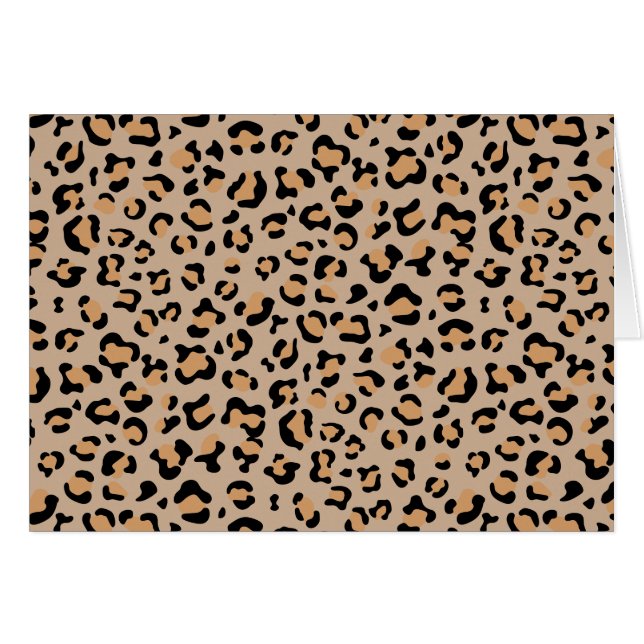 Leopardo Print, Leopard Spots, Brown Leopard (Anverso (Horizontal))