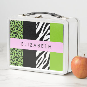 Leopardo Print, Zebra Print, Green, Your Name