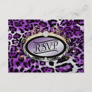 Leopardo púrpura de RSVP del oro opulento 311