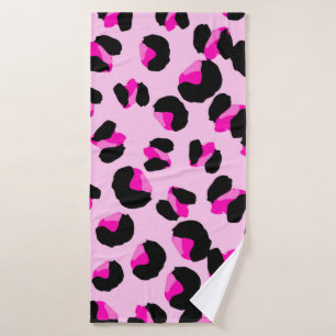 Leopardo rosa. Patrón de piel animal. Leopardo. Pa