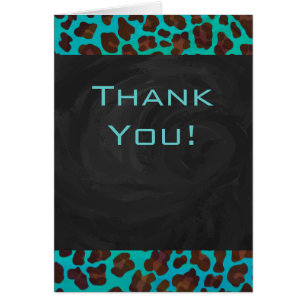 Leopardo Verde azulado y marrón monograma