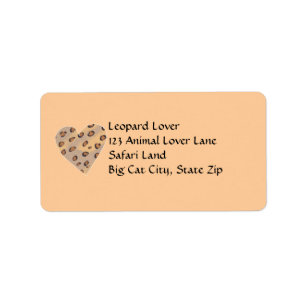 Leopardos del corazón, etiquetas de direcciones pe