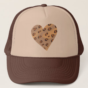 Leopardos del corazón, sombreros de camioneros Per