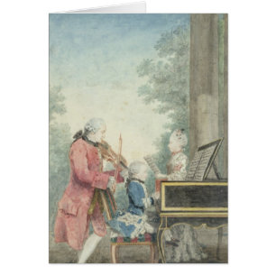Leopold Mozart y sus niños Wolfgang
