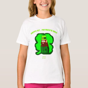 Leprechaun Chicas Mágicos Camisa Básica Blanca