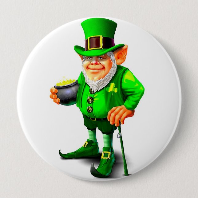 LEPRECHAUN CON botón POT OF GOT (Anverso)