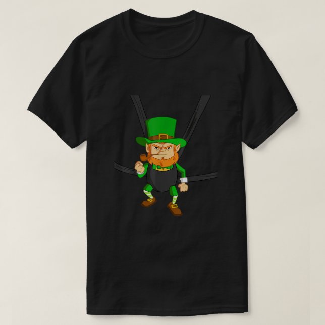 leprechaun en camiseta portadora de bebé divertido (Diseño del anverso)