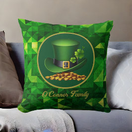Leprechaun Gorra del Cojín decorativo irlandés de 