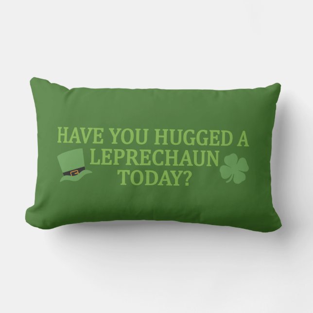Leprechaun Hug tirador almohada (Anverso)