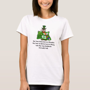 Leprechaun irlandés con camiseta Quilt