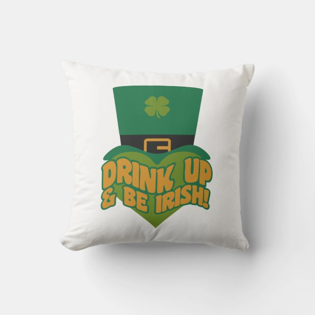 Leprechaun personalizado tirar almohada (Anverso)