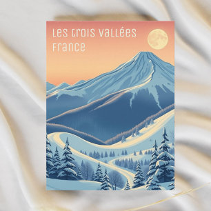 Les 3 tres Vallées Francia postal de vacaciones de