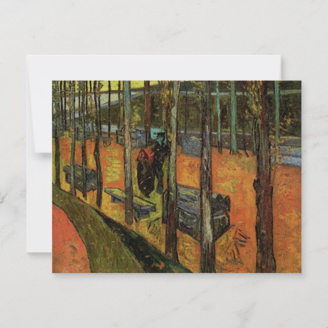 Les Alyscamps (cementerio) de Vincent van Gogh (Anverso)