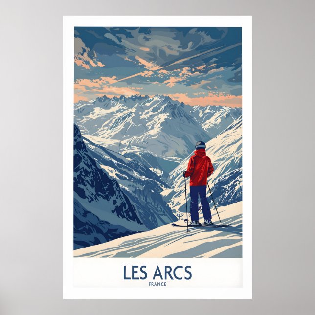 Les Arcs Impresión de Esquí - Francia 1 (Frente)