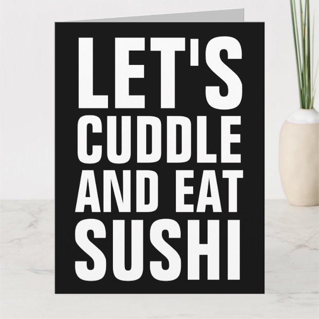 LE'S CUDDLE & EAST SUSHI GRANDES TARJETAS DE CUMPL (Anverso)