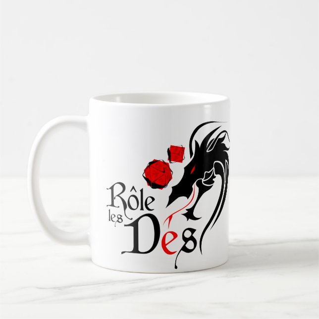 Les Dés de Tasse Officielle - de Rôle - taza (Izquierda)