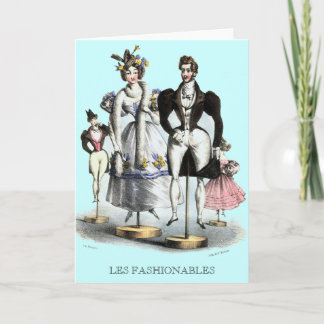 Les Fashionables por Charles Philipon Tarjeta de f