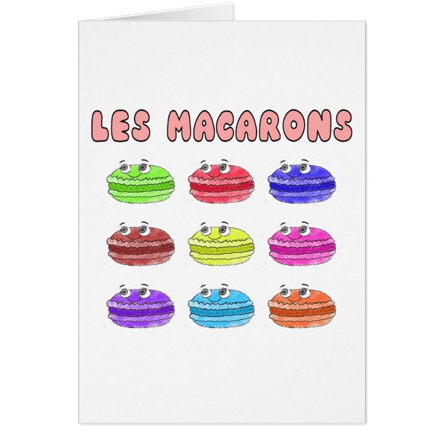 Les Macarons Cute Personalizado (Frente)