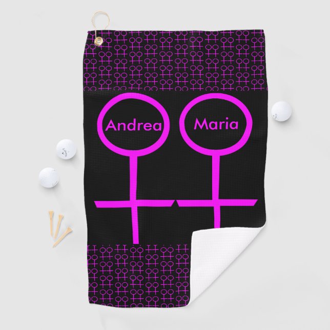 Lesbian Amantes de la Toalla de Golf Personalizada (In situ)