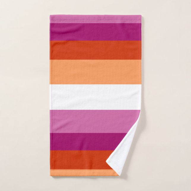 Lesbian Flag (Toalla de mano)