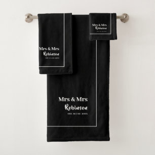 Lesbian Newlyweds Mrs & Mrs Personalized Large
