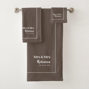 Lesbian Newlyweds Mrs & Mrs Personalized Large Bat