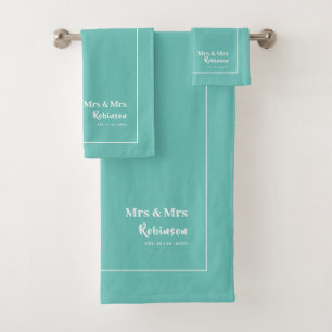 Lesbian Newlyweds Mrs & Mrs Personalized Large Bat