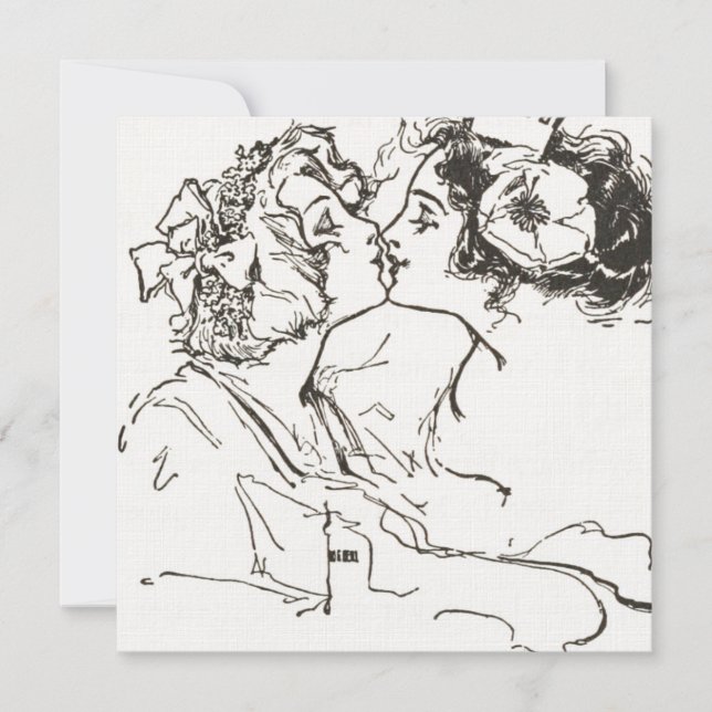 Lesbianas de besar a los personalizables Boda gay (Anverso)