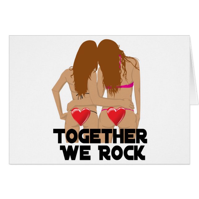 Lesbianas juntos rocamos (Anverso (Horizontal))