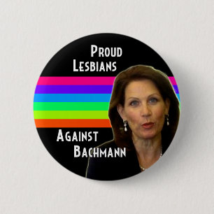 Lesbianas orgullosas contra el botón de Bachmann