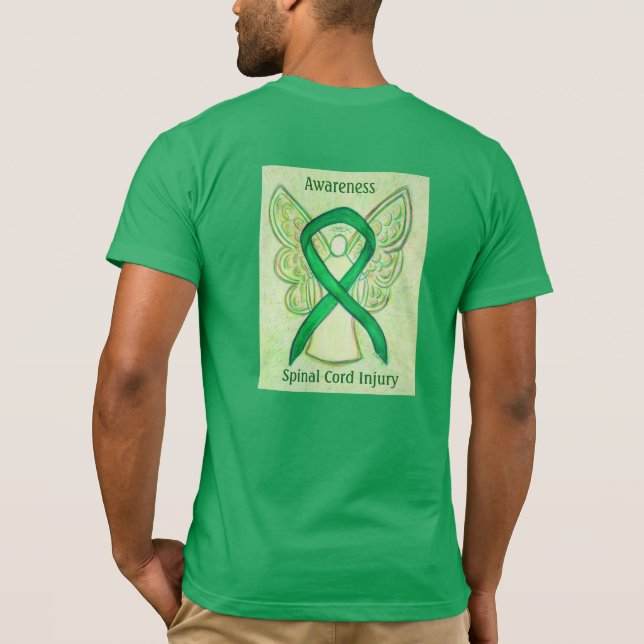 Lesiones de la médula espinal Conciencia Camisetas (Reverso)