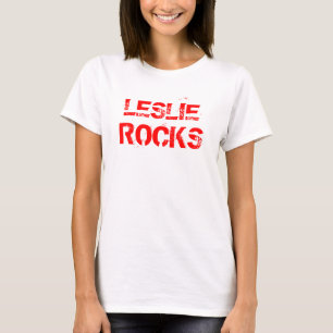 LESLIE, camisetas de las ROCAS