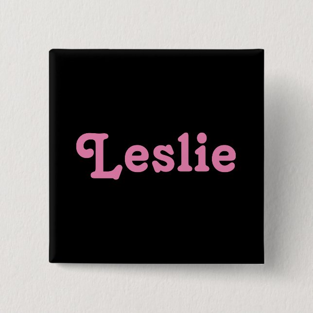 Leslie de botón (Anverso)