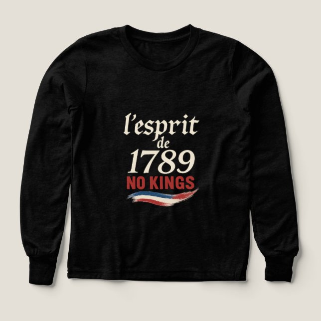 l'esprit de 1789 No Kings (Diseño frontal)
