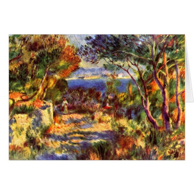L'Estaque de Pierre Renoir, impresionismo vintage (Anverso (Horizontal))