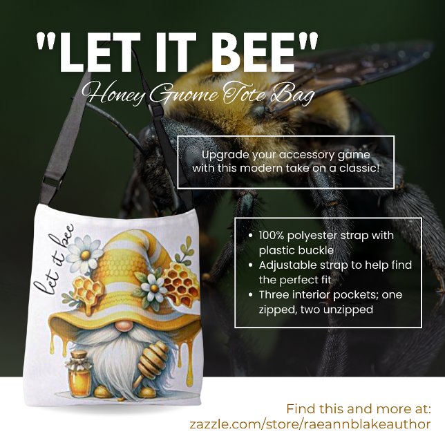 "Let It Bee" Bolsa de mano Gnomo de la Miel (Subido por el creador)