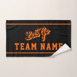 Let’s Go Personalized Team Rally Black and Orange
