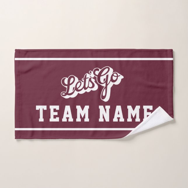 Let’s Go Personalized Team Towel, Sports Fan (Toalla de mano)