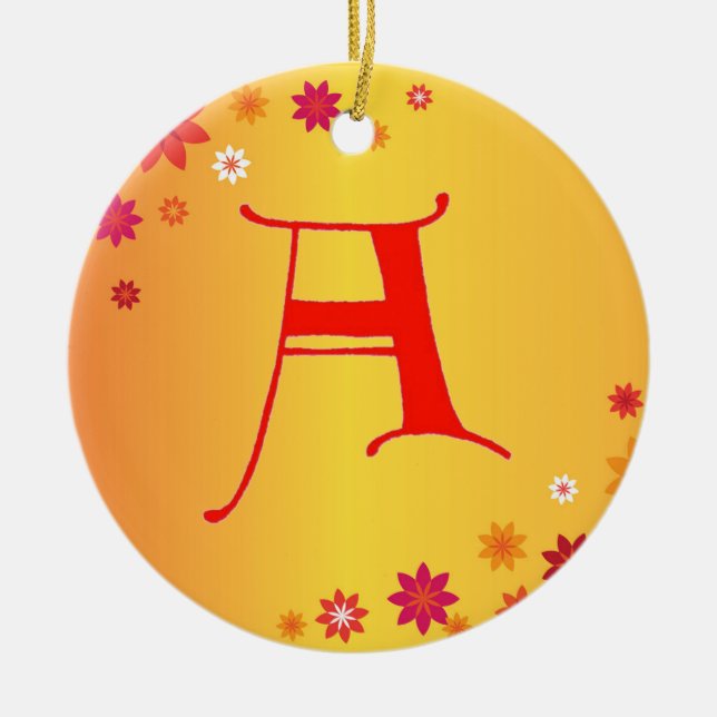 Letra a ornamento (Frente)