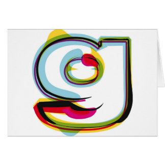Letra abstracta y colorida g