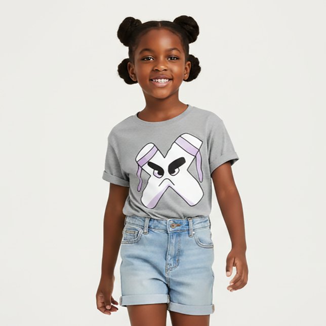 Letra alfabeta de camiseta X (Subido por el creador)