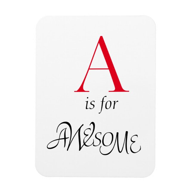 Letra alfabeta de Havander un imán flexible (Vertical)