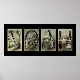 Letra alfabeta vintage nombre arte