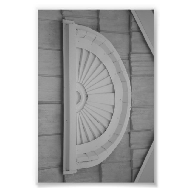 Letra alfabética fotografía D1 blanco y negro 4x6 (Frente)