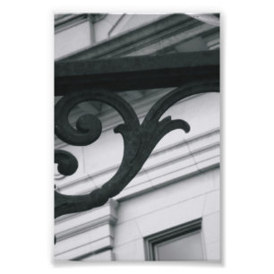 Letra alfabética fotografía Y2 blanco y negro 4x6