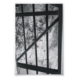 Letra alfabética fotografía Z4 negro y blanco 4x6